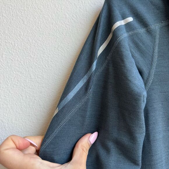 Nike Training Wool Blend Running Hooded Long Torse Hoodie Gray Size Medium - Picture 6 of 11